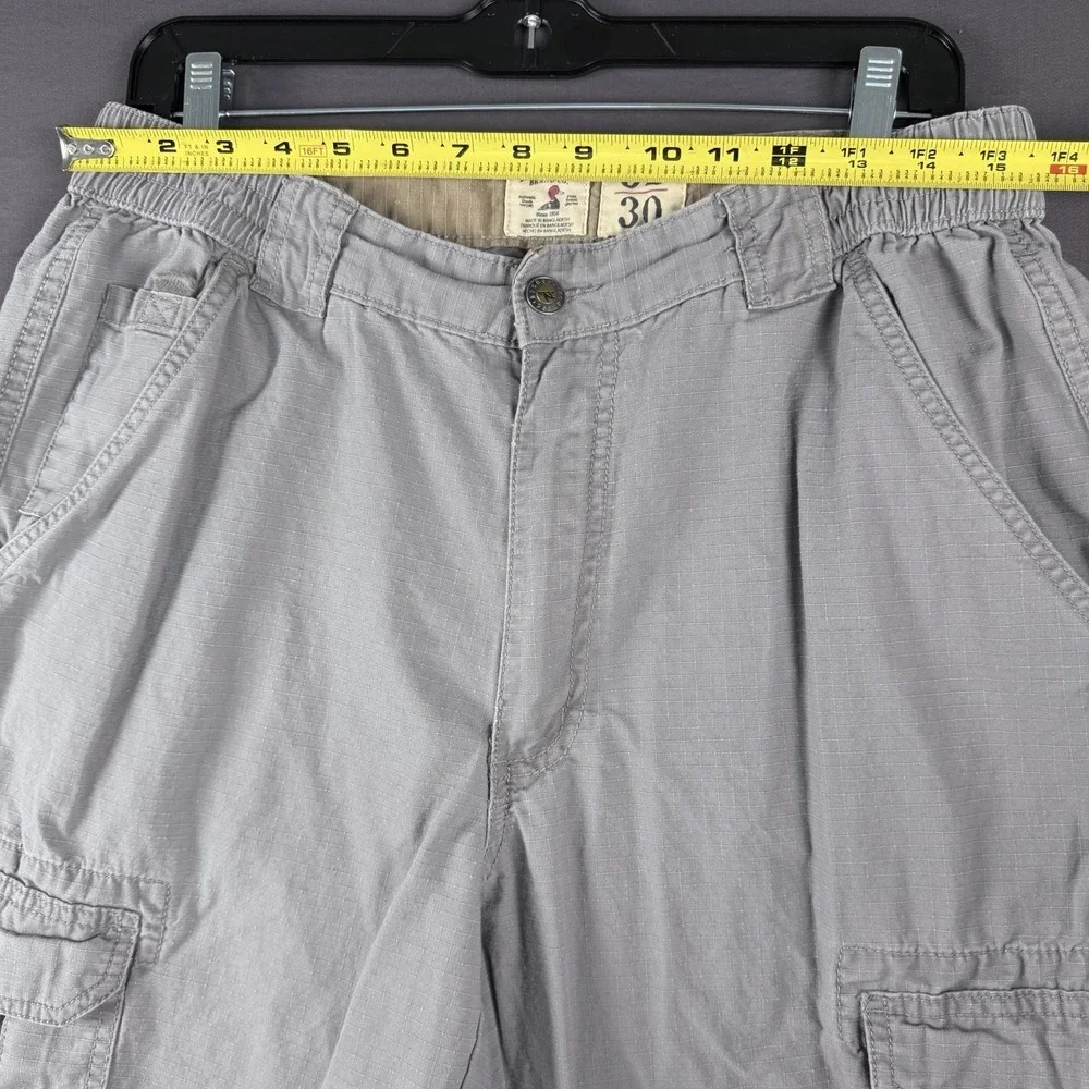 RedHead Brand Co. Men's Gray Ripstop Cotton Cargo Pants 32